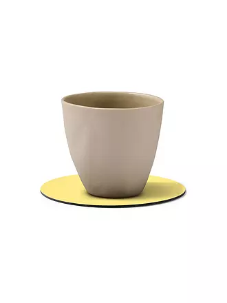 LIND DNA | Glasuntersetzer 10cm CIRCLE Yellow | 